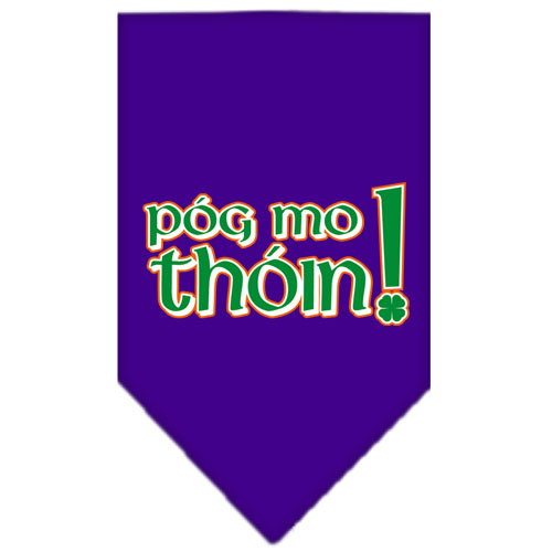 Pog Mo Thoin Screen Print Bandana Purple Large